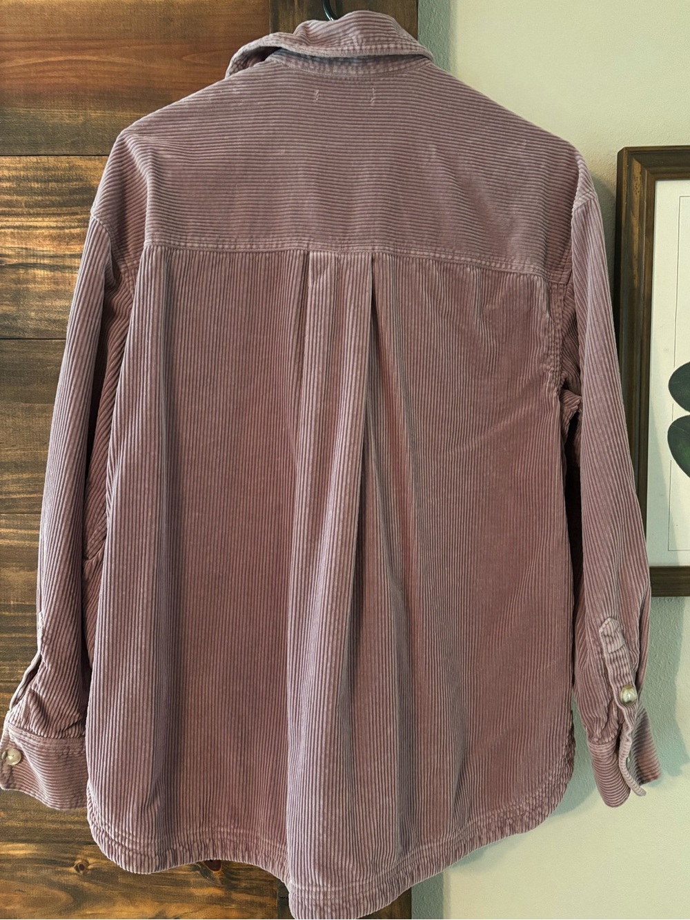 Madewell Corduroy Kentwood Oversized Shirt Jacket in Pale Thistle size M - Picture 11 of 12